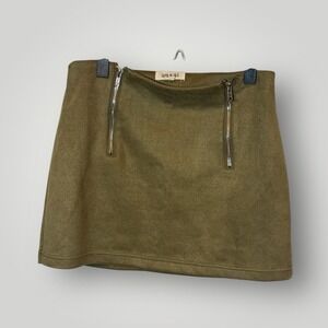 Fashion on Earth faux suede mini skirt